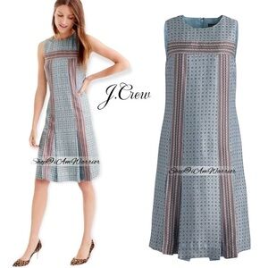J.Crew pale aqua blue foulard silk sheath dress *shop@iamwarrior